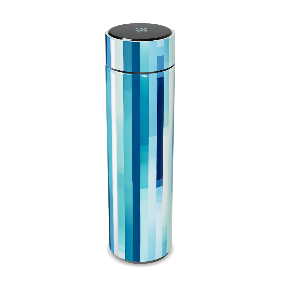 Garrafa Térmica Touch - Azul Listrada