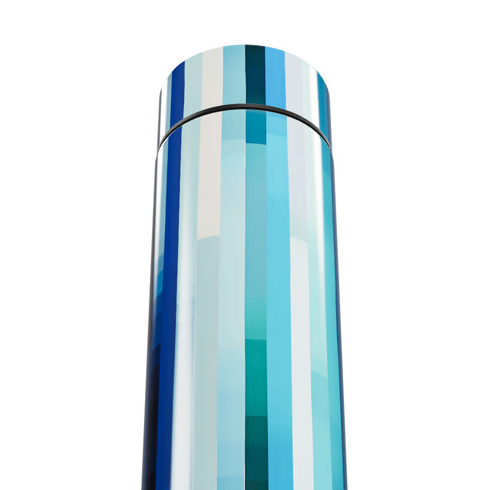 Garrafa Térmica Touch - Azul Listrada