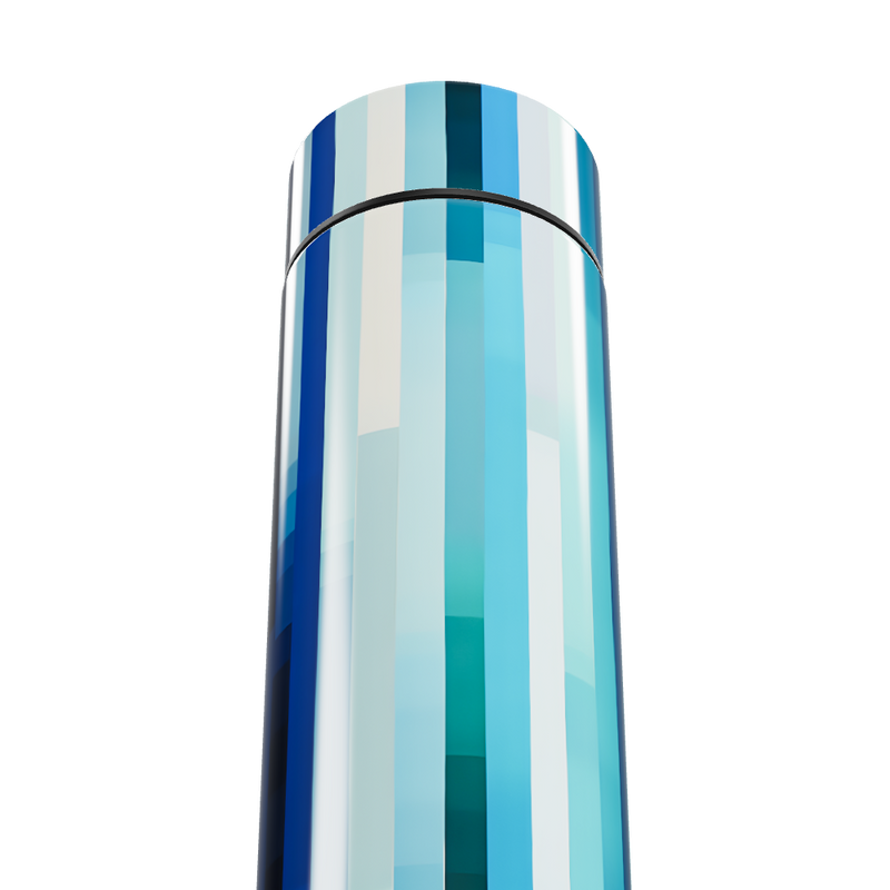 Garrafa Térmica Touch - Azul Listrada