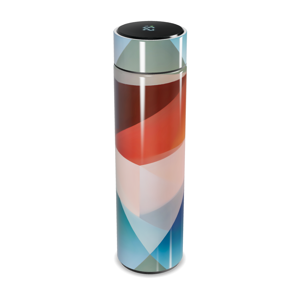 Garrafa Térmica Touch - Estampa Geométrica Colorida