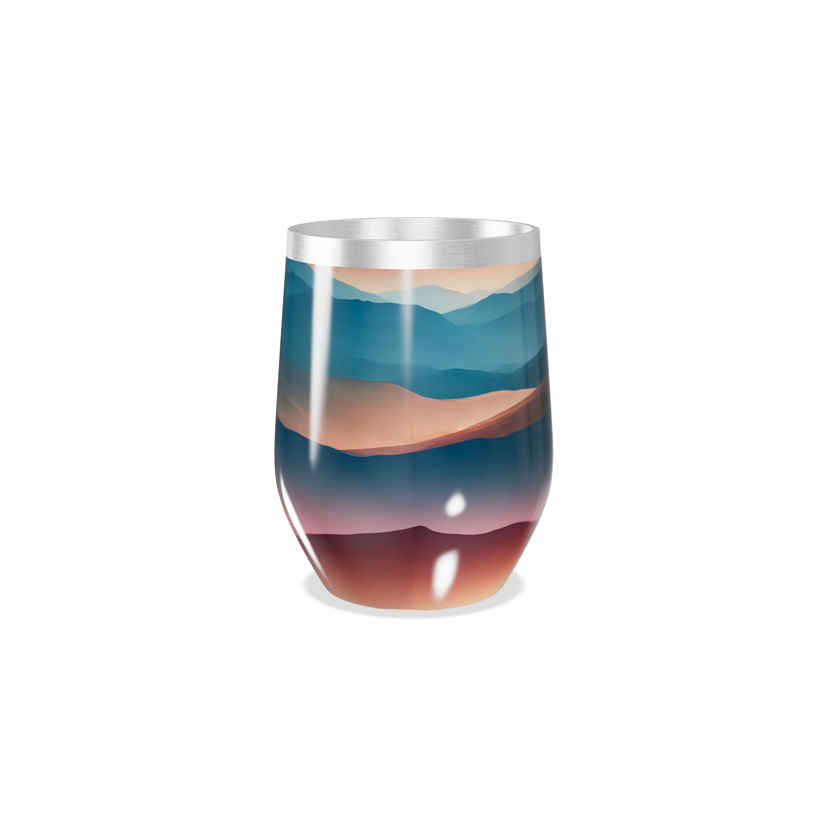 Copo Térmico Slim - Paisagem Colorida Aço Inox