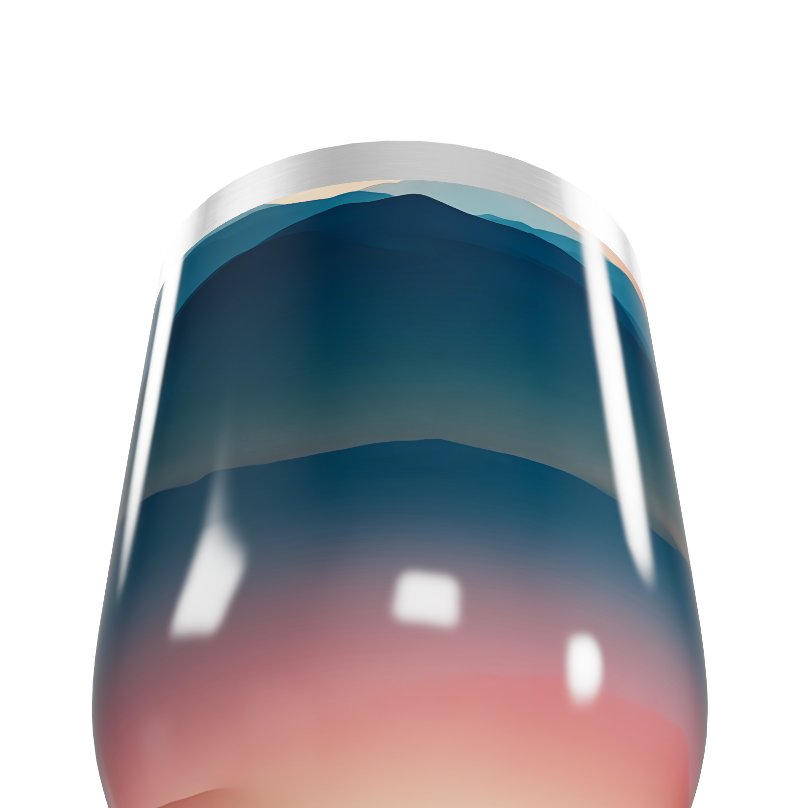 Copo Térmico Slim - Paisagem Colorida Aço Inox