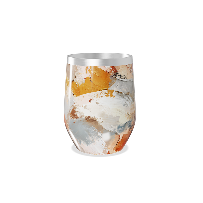 Copo Térmico Slim - Pintura Abstrata Colorida