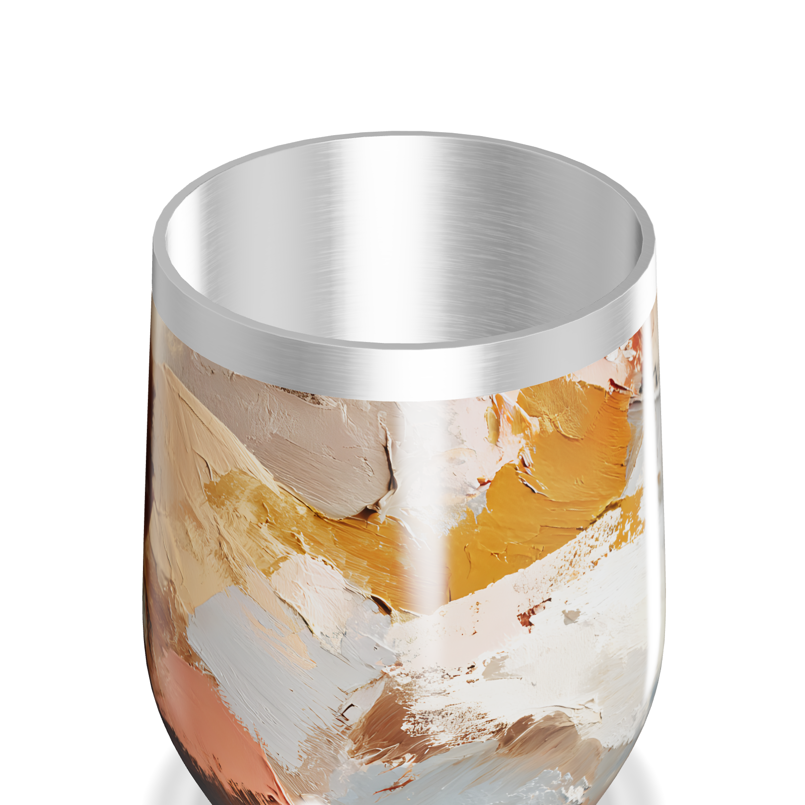 Copo Térmico Slim - Pintura Abstrata Colorida