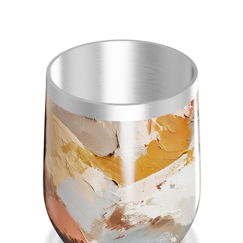 Copo Térmico Slim - Pintura Abstrata Colorida