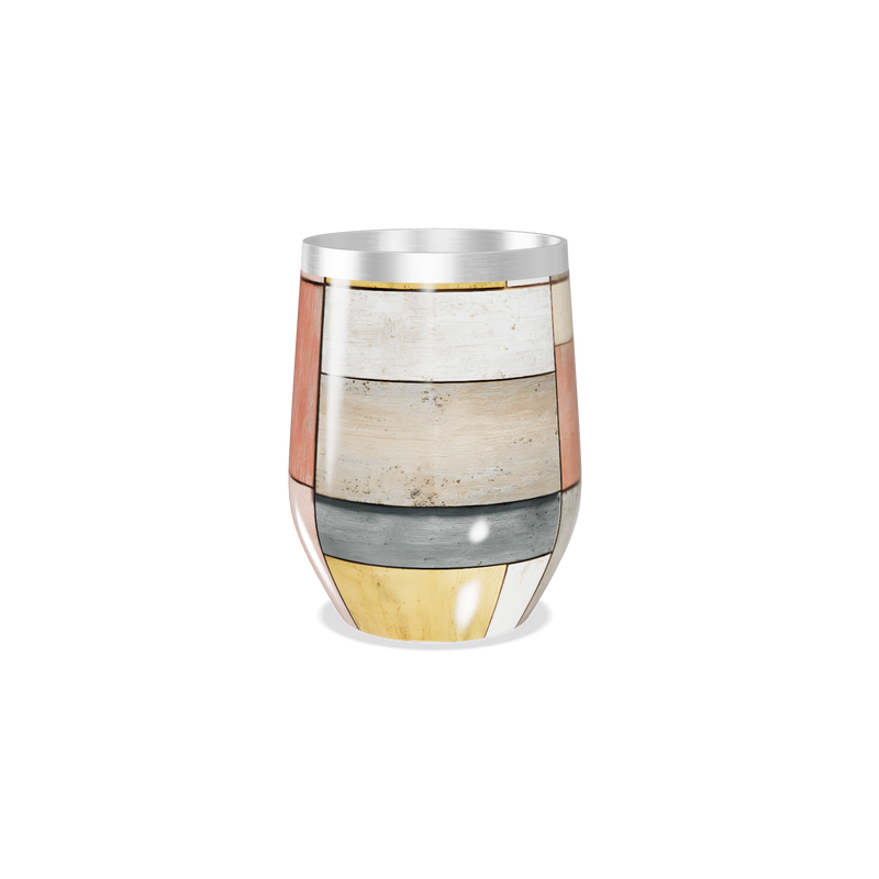 Copo Térmico Slim - Colorido Abstrato Aço Inox