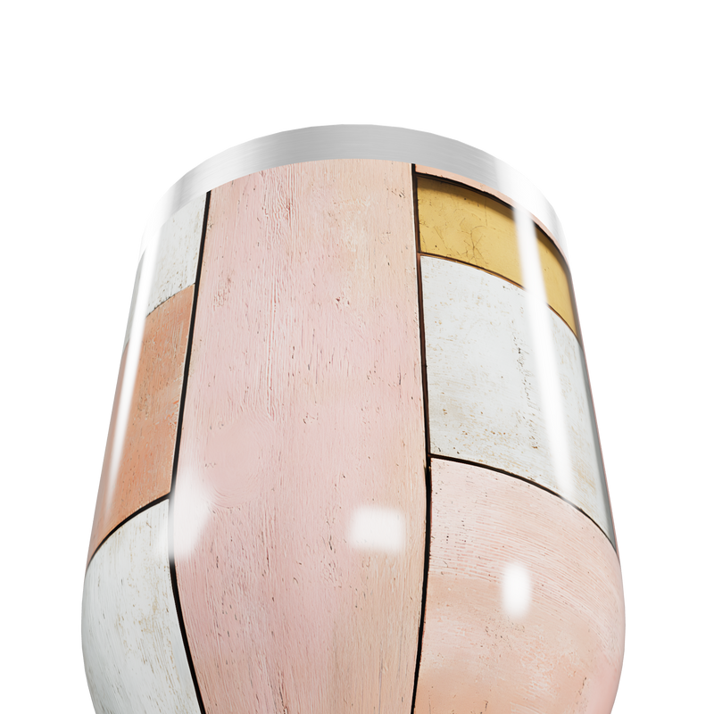 Copo Térmico Slim - Colorido Abstrato Aço Inox