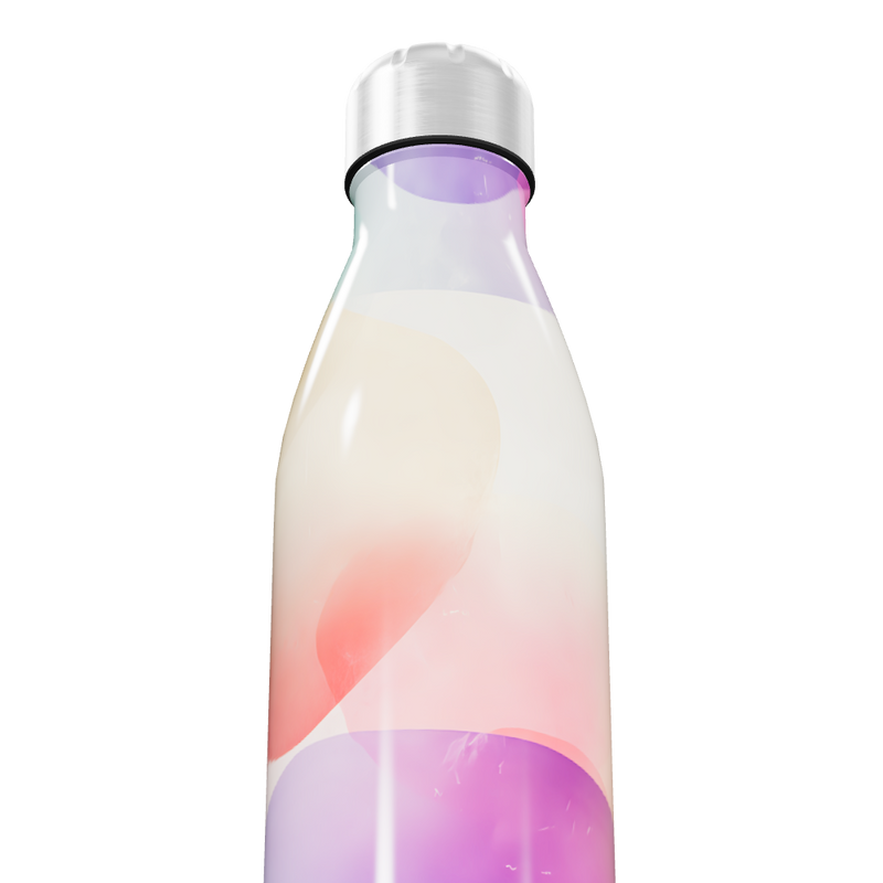 Garrafa Inox - Estampa Degradê Colorida