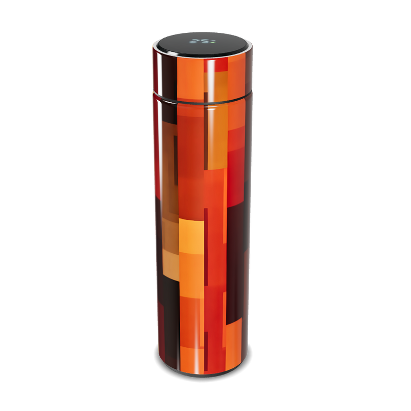 Garrafa Térmica Touch - Estampa Geométrica Colorida