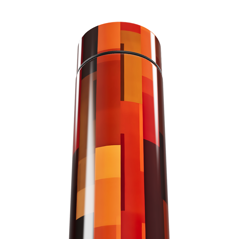 Garrafa Térmica Touch - Estampa Geométrica Colorida