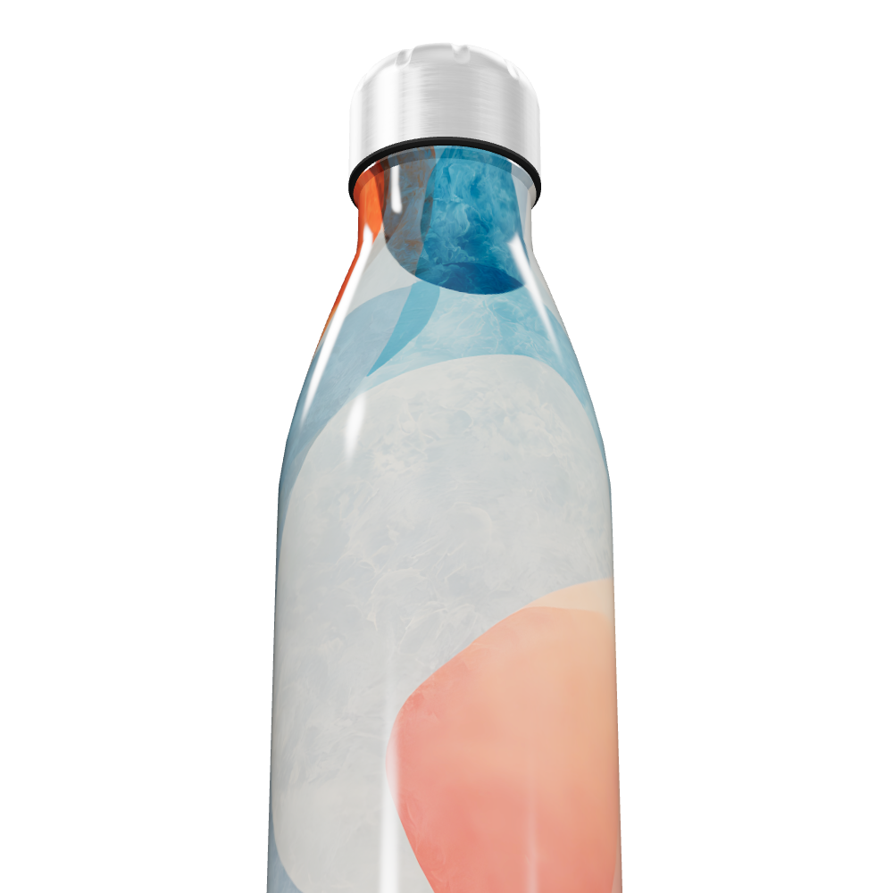 Garrafa Inox Estampada Cores Vibrantes