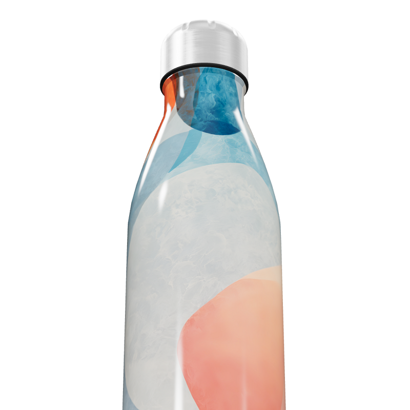 Garrafa Inox Estampada Cores Vibrantes