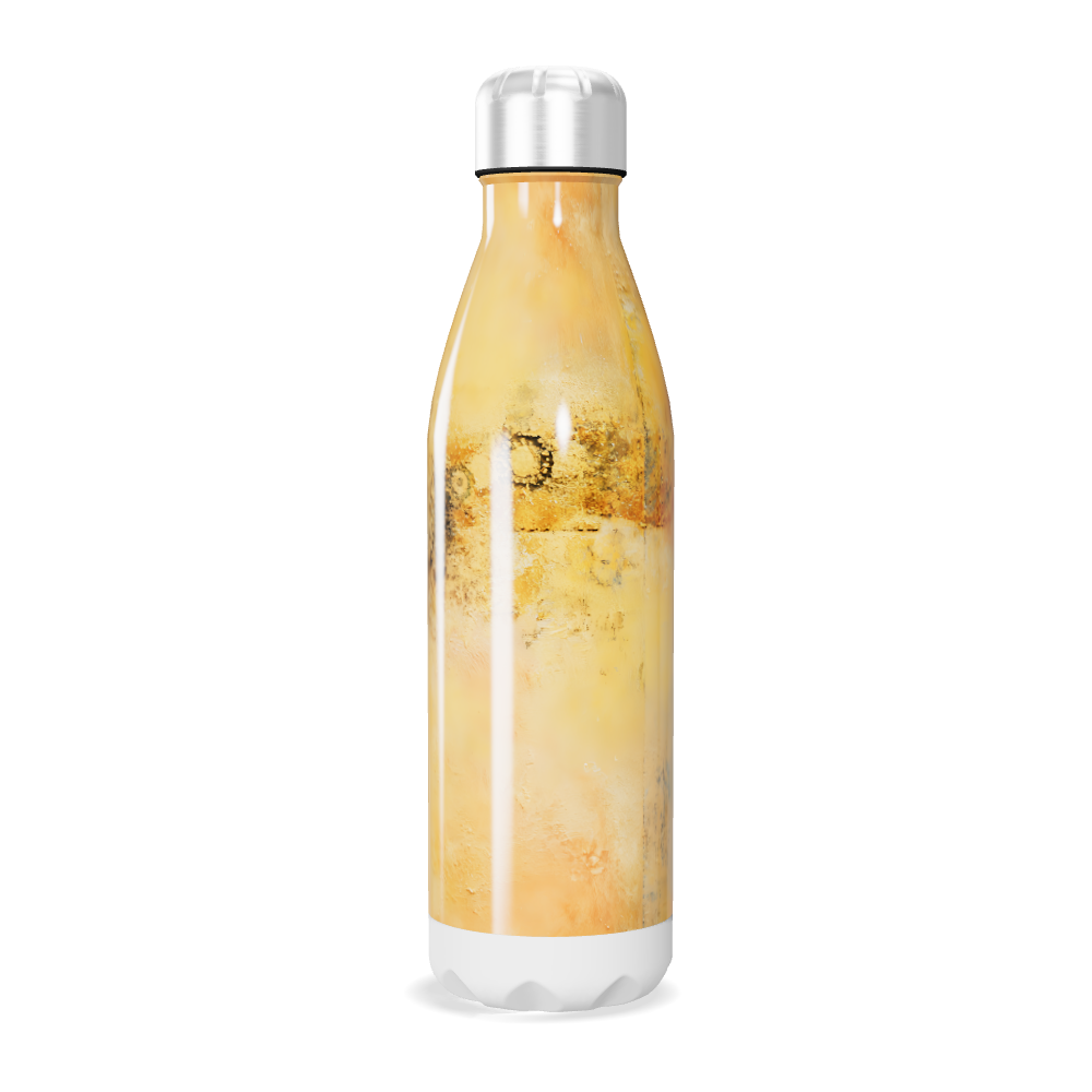 Garrafa Inox - Amarela Marmorizada