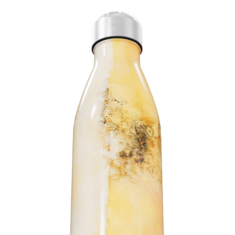 Garrafa Inox - Amarela Marmorizada