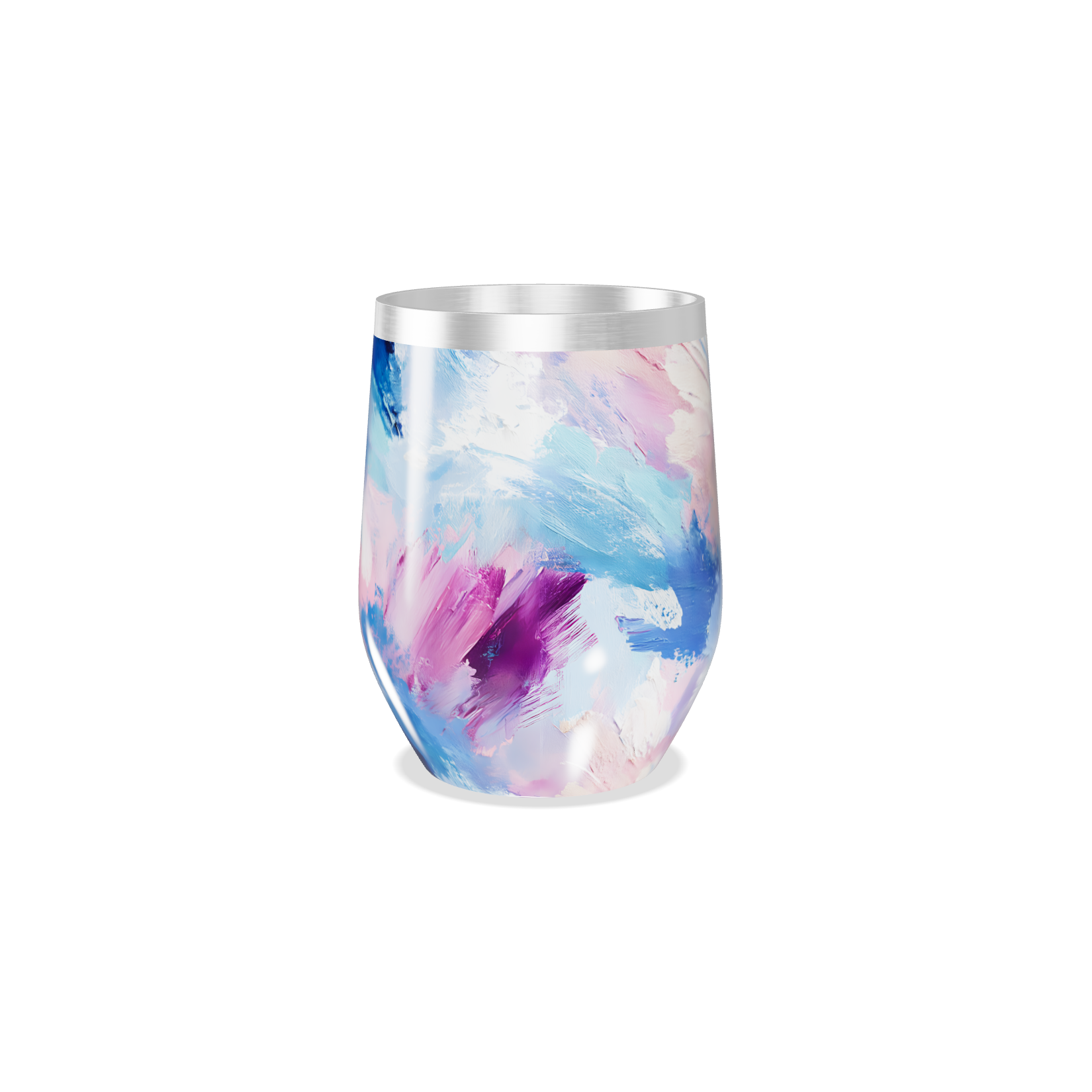 Copo Térmico Slim - Estampa Abstrata Colorida