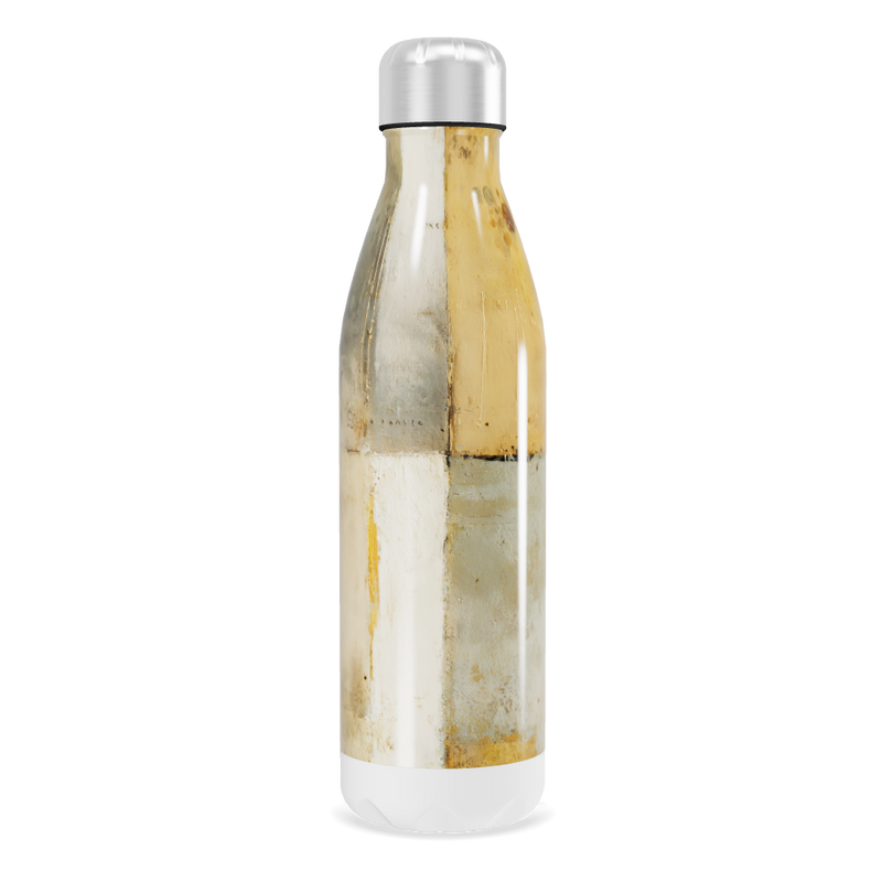 Garrafa Inox - Estampa Abstrata Marrom