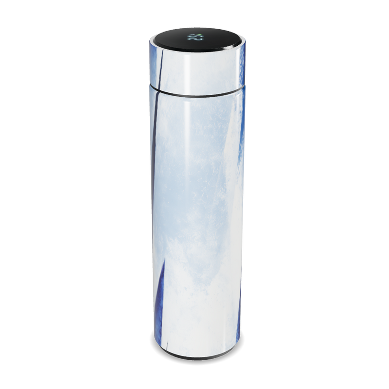 Garrafa Térmica Touch - Azul com Estampa Artística