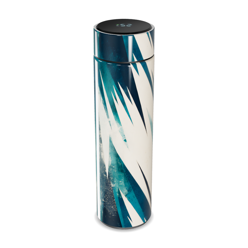 Garrafa Térmica Touch - Estampa Azul Abstrata