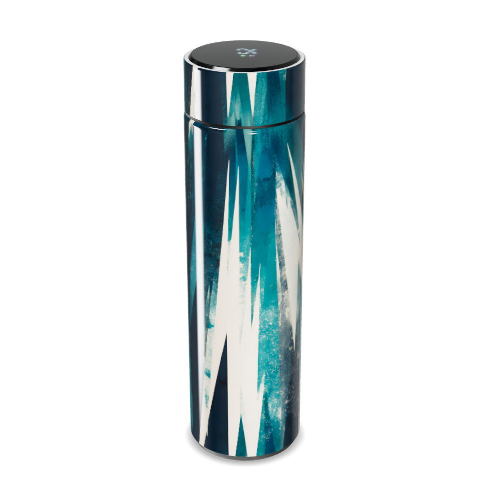 Garrafa Térmica Touch - Estampa Azul Abstrata