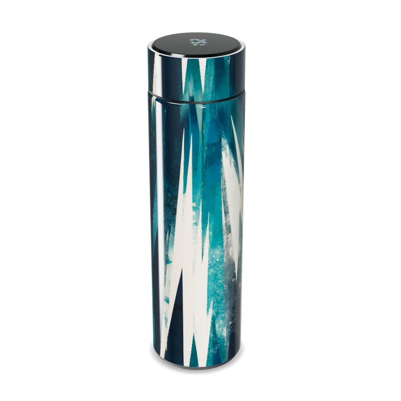 Garrafa Térmica Touch - Estampa Azul Abstrata