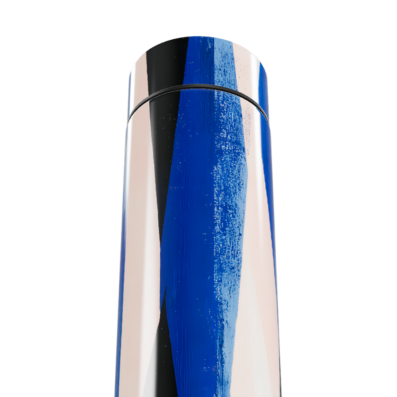 Garrafa Térmica Touch - Azul com Listras