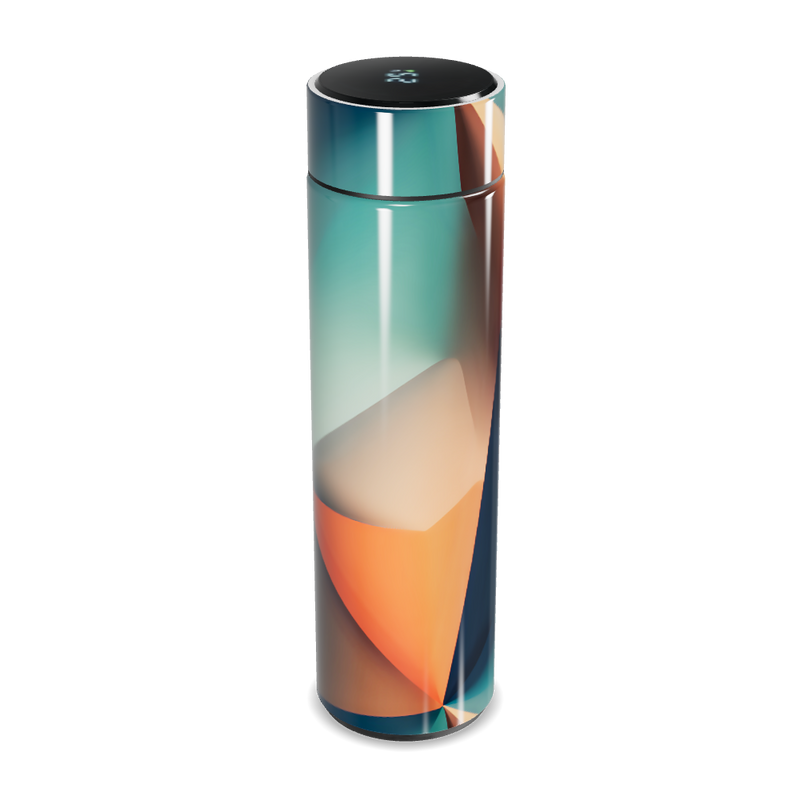 Garrafa Térmica Touch - Estampa Abstrata Colorida