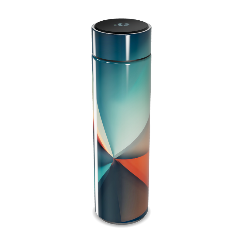 Garrafa Térmica Touch - Estampa Abstrata Colorida