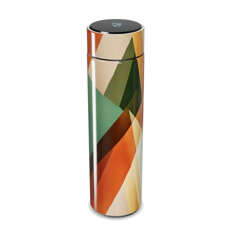 Garrafa Térmica Touch - Estampa Geométrica Colorida