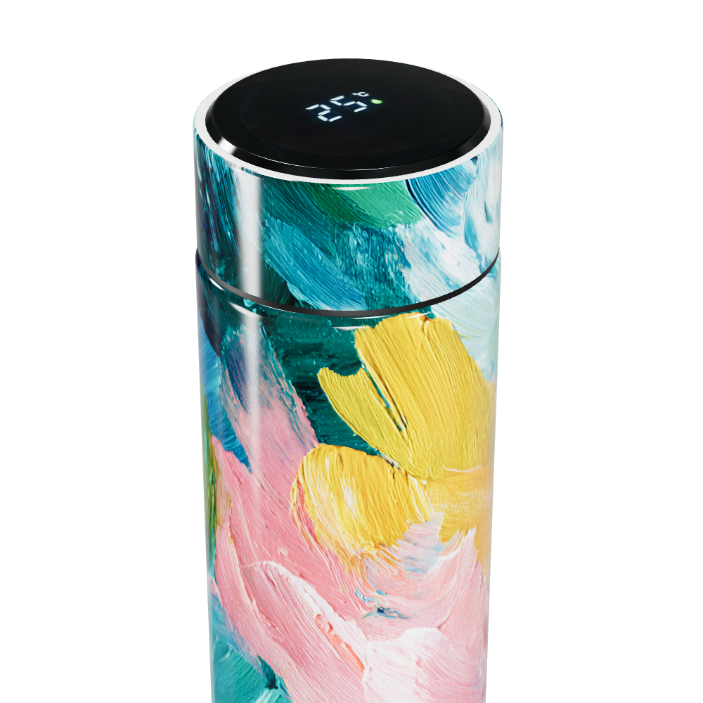 Garrafa Térmica Touch - Estampa Colorida Aço