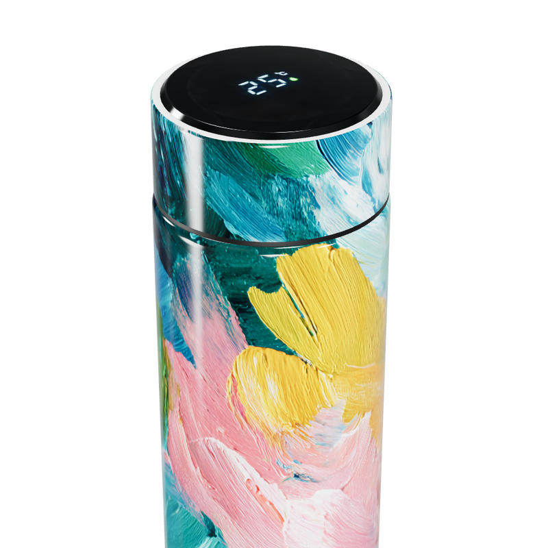 Garrafa Térmica Touch - Estampa Colorida Aço