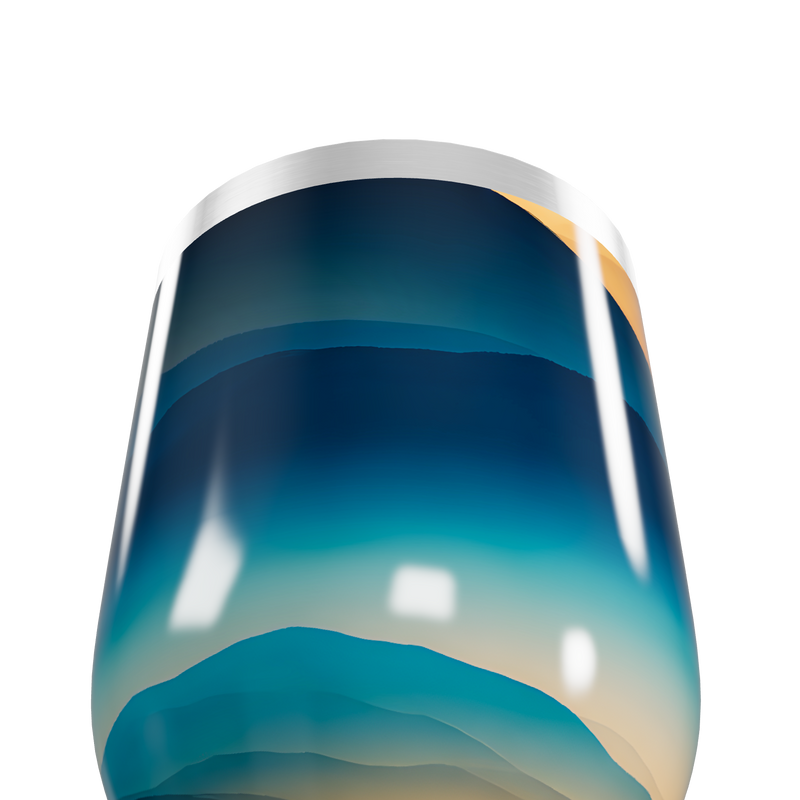 Copo Térmico Slim - Degradê Azul Inox