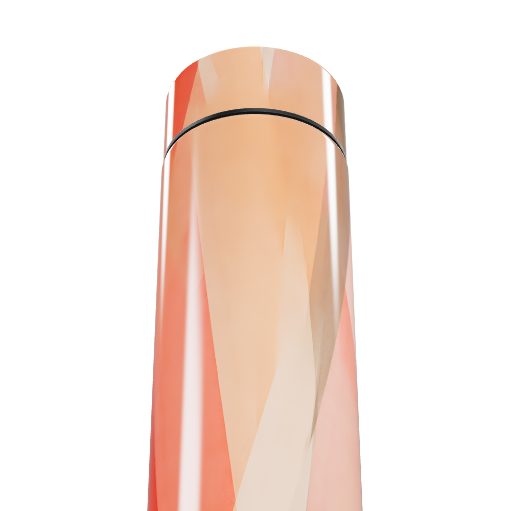 Garrafa Térmica Touch - Estampa Geométrica Laranja