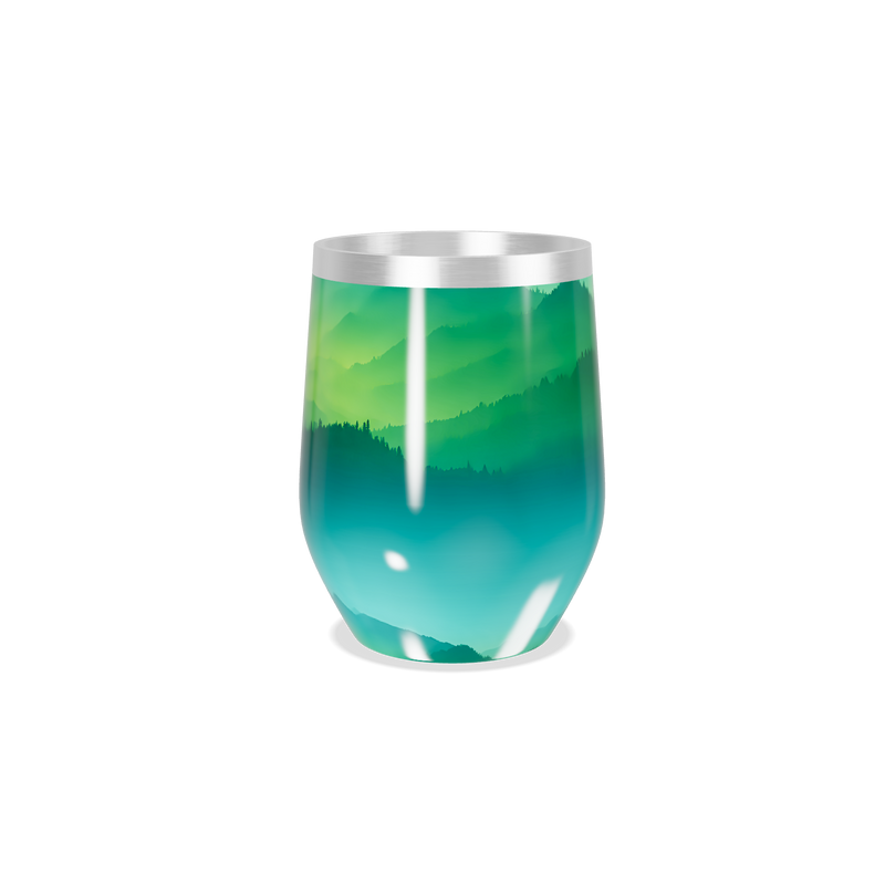 Copo Térmico Slim - Verde Degradê Inox