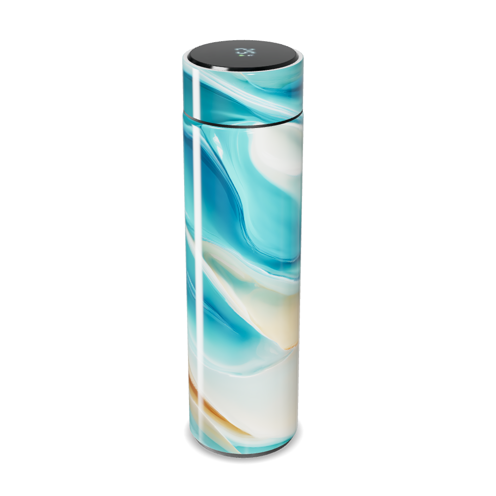 Garrafa Térmica Touch Azul Marmorizada