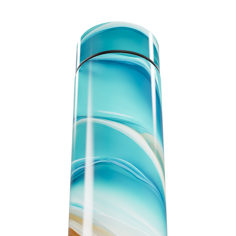 Garrafa Térmica Touch Azul Marmorizada