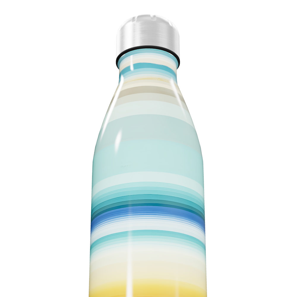 Garrafa Inox - Listras Multicoloridas