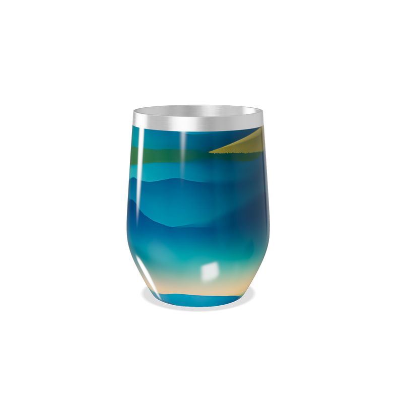 Copo Térmico Slim - Azul Degradê Inox