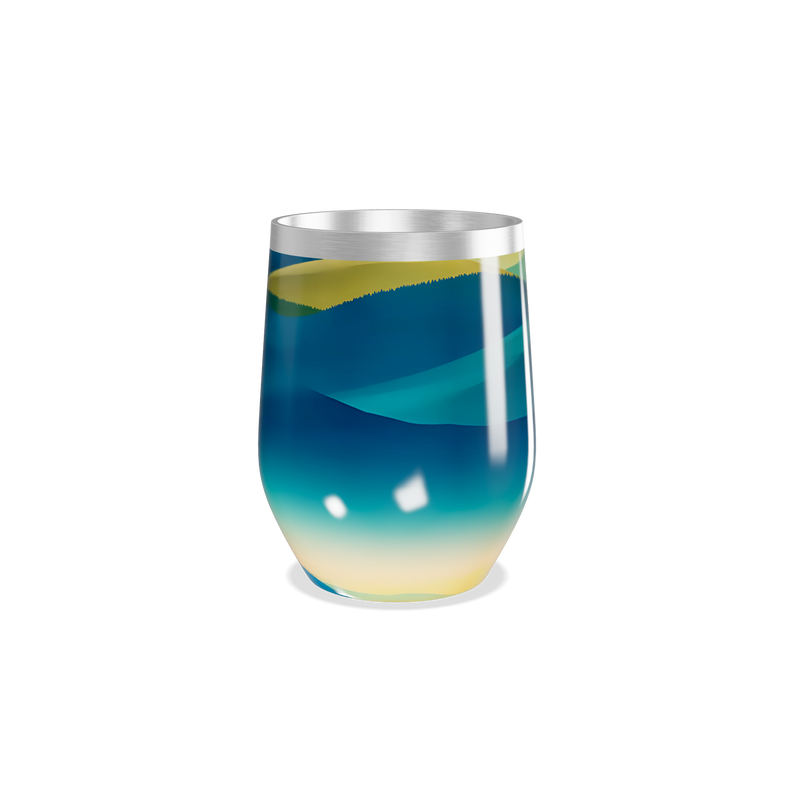 Copo Térmico Slim - Azul Degradê Inox