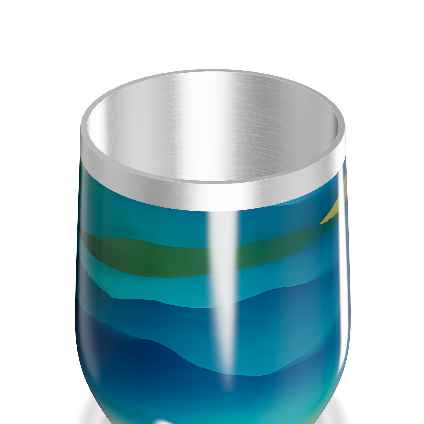 Copo Térmico Slim - Azul Degradê Inox