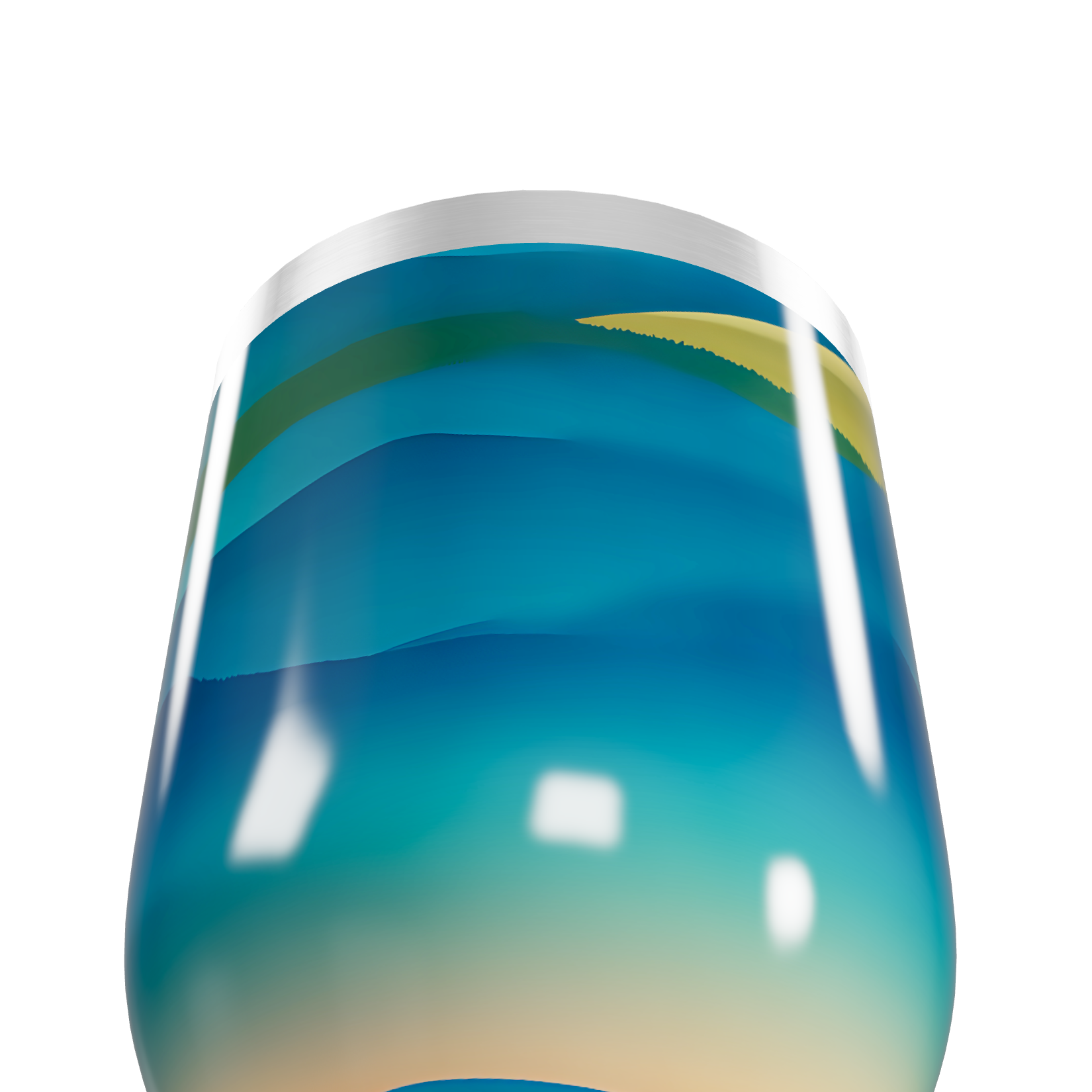 Copo Térmico Slim - Azul Degradê Inox