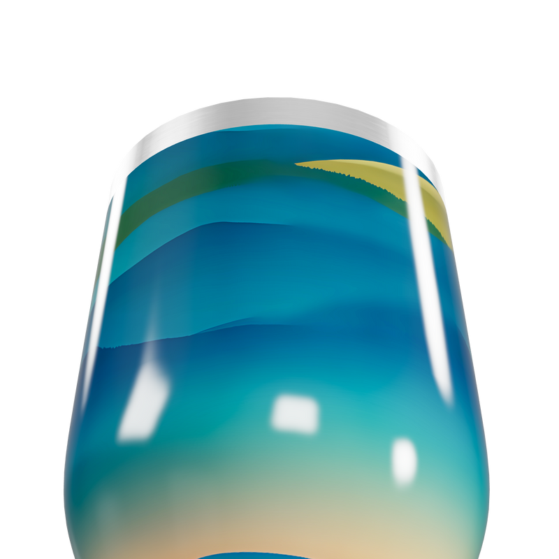 Copo Térmico Slim - Azul Degradê Inox