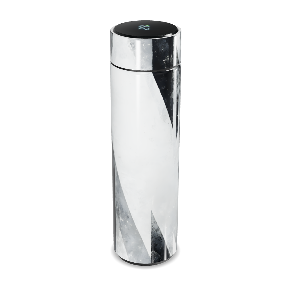 Garrafa Térmica Touch - Preto e Branco Geométrico