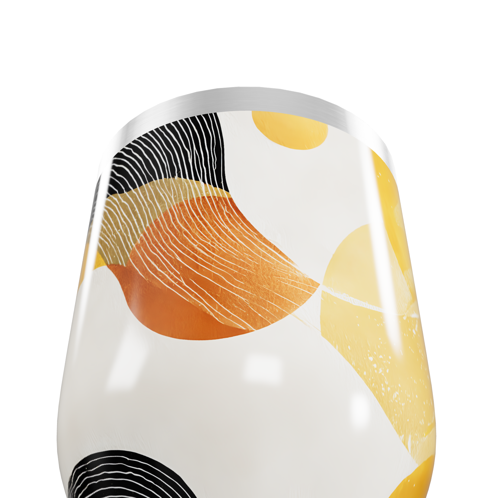 Copo Térmico Slim - Estampa Abstrata Colorida