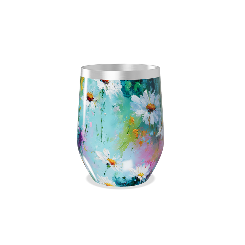 Copo Térmico Slim - Floral em Aço Inox