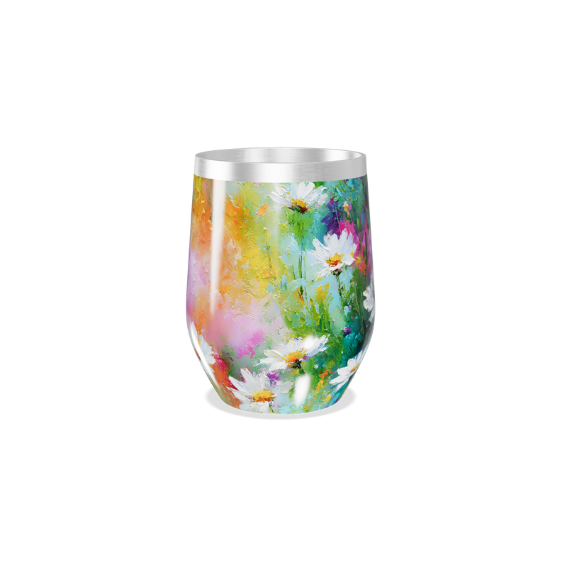 Copo Térmico Slim - Floral em Aço Inox