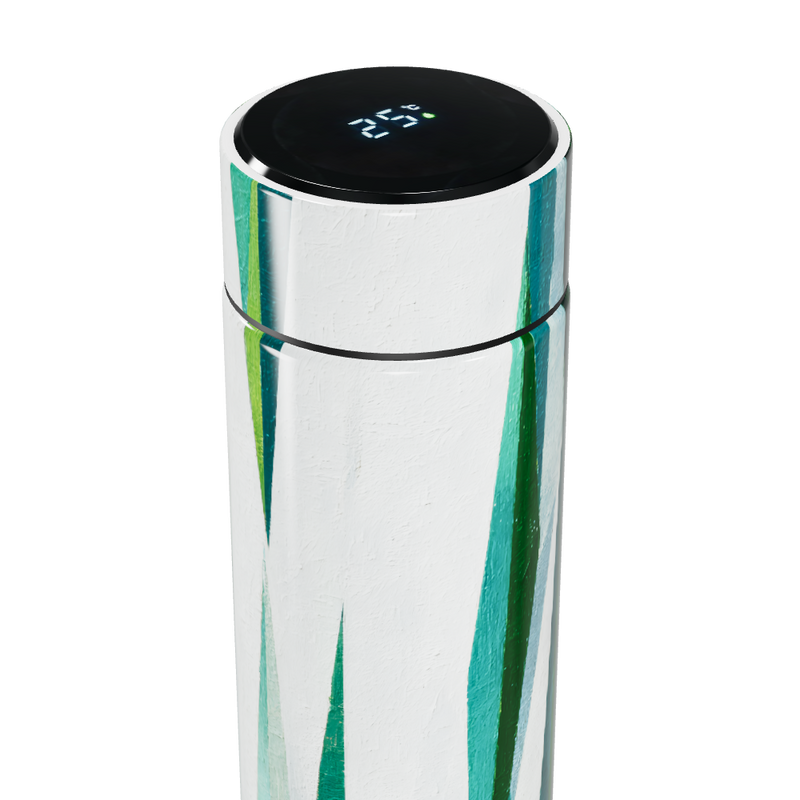 Garrafa Térmica Touch - Verde com Listras