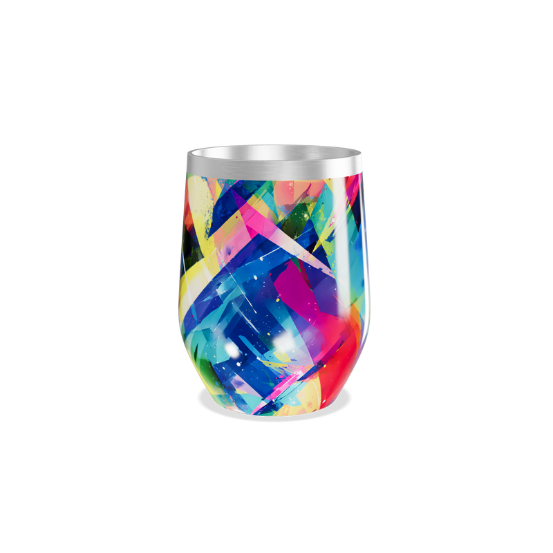 Copo Térmico Slim - Arte Colorida Aço Inox