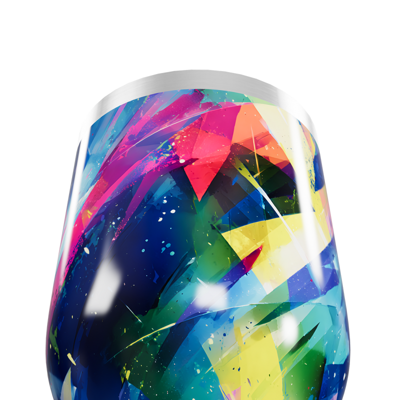 Copo Térmico Slim - Arte Colorida Aço Inox