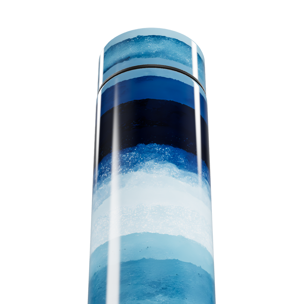 Garrafa Térmica Touch Listrada Azul