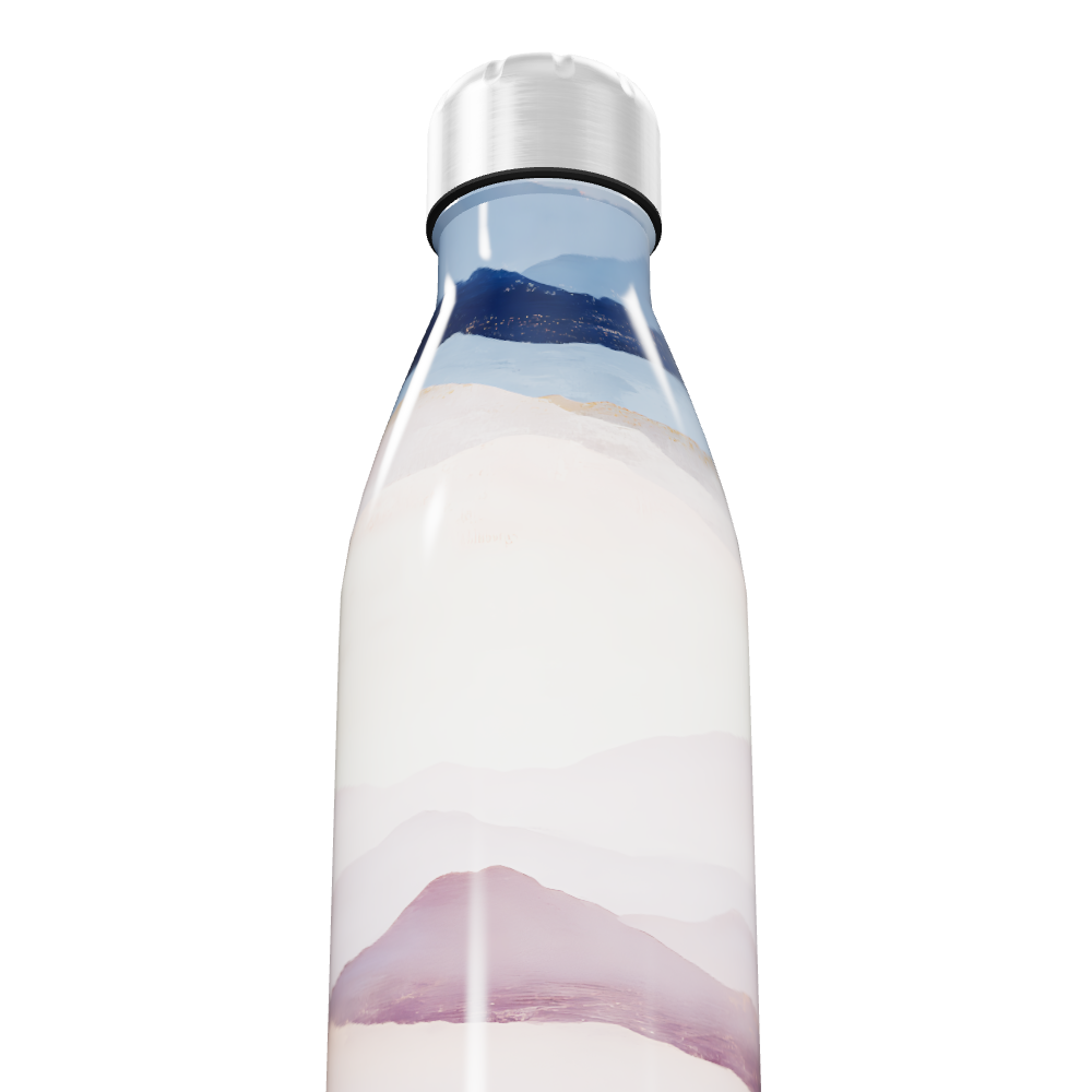 Garrafa Inox - Estampa Ondas Azul